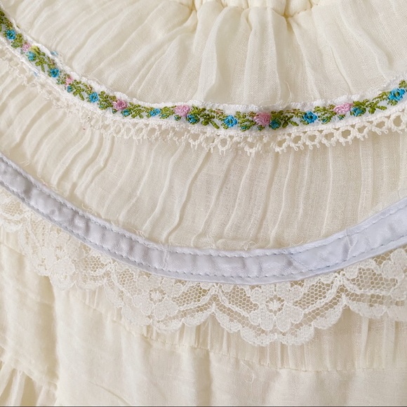 Gunne Sax Off the Shoulder Tiered Maxi Dress - Picture 7 of 13